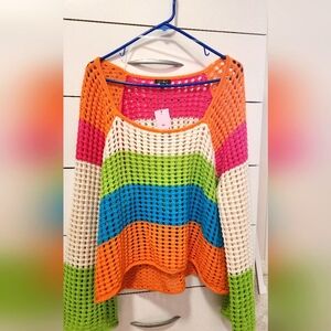 Wild Fable Multicolored Knit Sweater